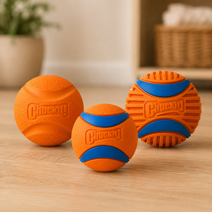 Chuckit Fetch Medley ballenset met drie speelballen voor honden