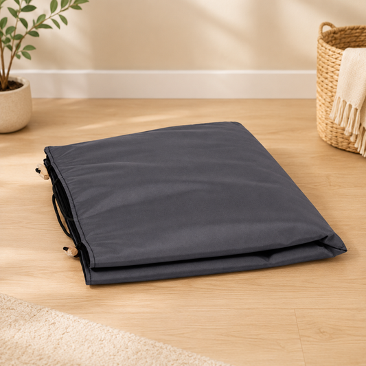 Bia Bed Travel Hondenmatras Zwart opvouwbaar reismatras voor honden met waterafstotende onderkant